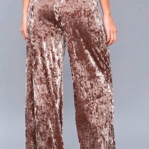 a new day Velvet Wide-Leg Pants in lavender